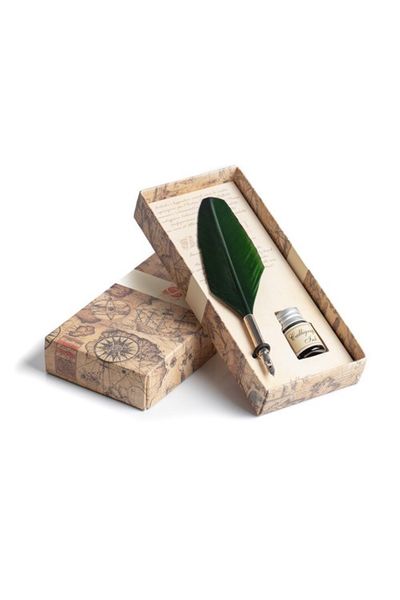Hovedbilde Feather Pen Basic- Green with Ink