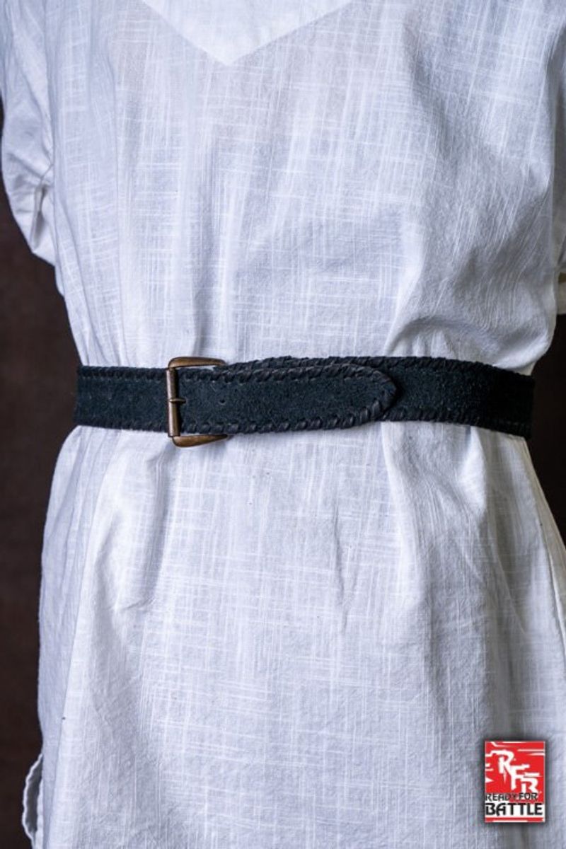 RFB Belt - Laced - Faux Leather - Black - 100cm
