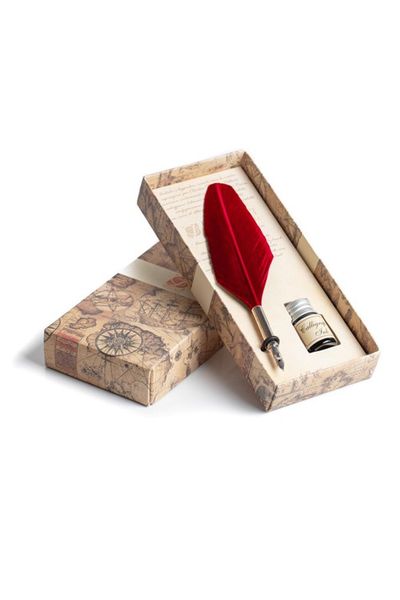 Hovedbilde Feather Pen Basic - Red with Ink
